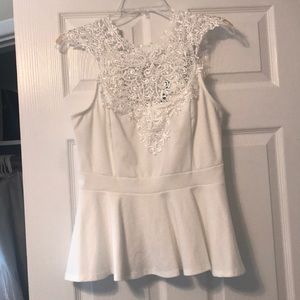 Gorgeous lace front top